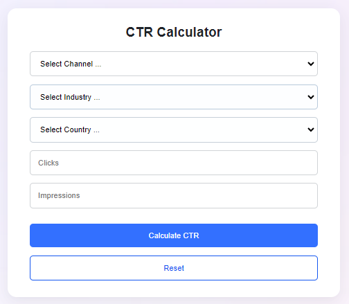 Công cụ tính CTR miễn phí của Lark